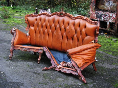 Skip hire truck outside Paddington terrace house